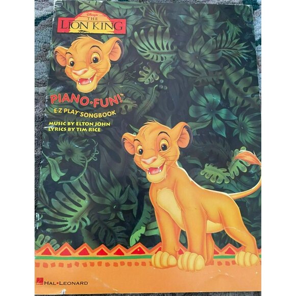The Lion King Piano Fun! E-Z Play Songbook By Hal Leonard - Picture 1 of 4
